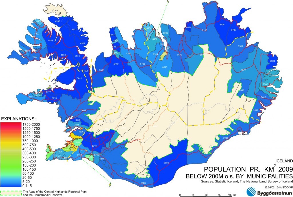 Iceland Municipalities Map